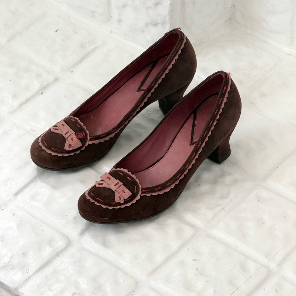 ⋆✿ Vince Camuto Suede Bow Heels ✿⋆